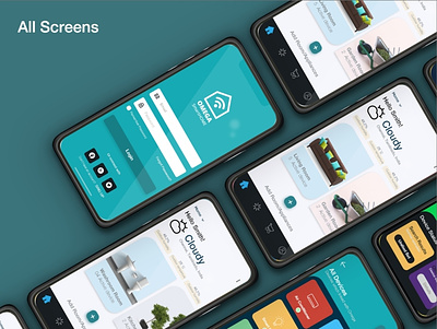 Smart Home App Concept app branding clean design icon minimal type typography ux web