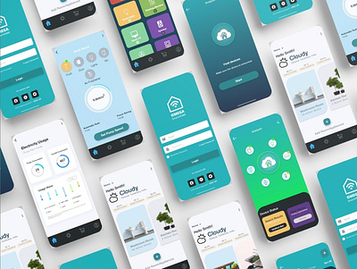 Smart Home app concept app branding design ios minimal typography ui ux
