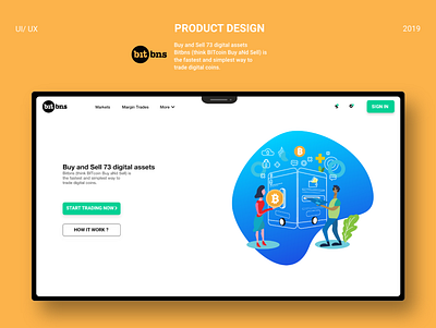 Cryptocurrency Website landing page branding clean design graphic design illustraion illustration minimal typography ui ux web