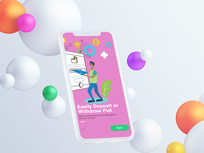 Onboarding Screen | Cryptocurrency App | Illustration