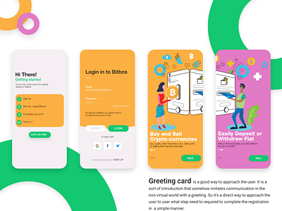 Onboarding Screen Design | Cryptocurrency App |