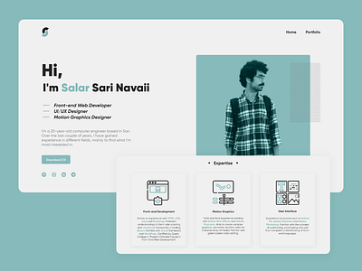 Resume Website branding concept minimal personal portfolio resume ui uiux