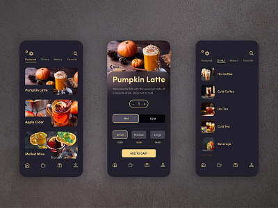 Coffee Shop App app coffee coffee app dailycreativechallenge ui ux