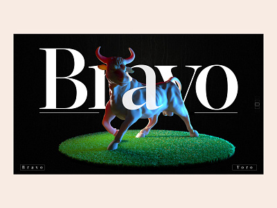Concept website Bravo 3d art animation branding design illustrator ui ux vector website