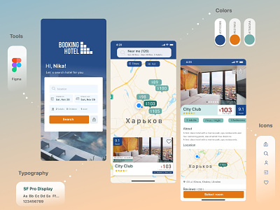 Real Estate app booking app design hotel ios app mobile app realestate ui ux