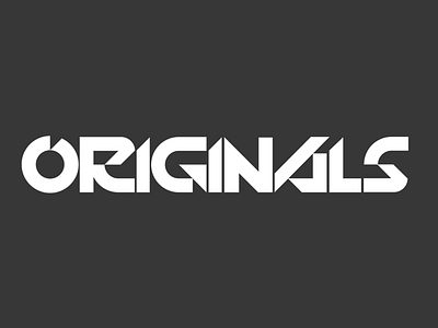 ORIGINALS CUSTOM TYPE branding design graphic design logo typography