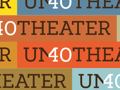 UMass Theater Dept's 40th season logo in progress