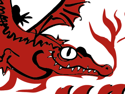 Illustration for a benefit dragon fire illustration monster