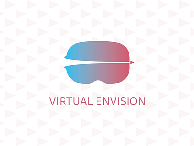 Virtual Reality Event Logo branding design envision event flat icon illustration illustrator logo minimal typography vector virtual virtualreality vr
