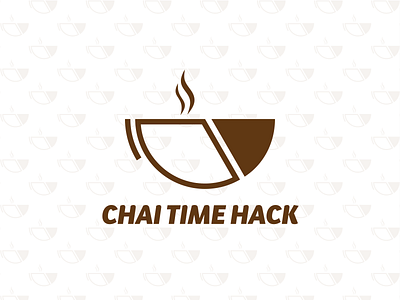Hack-A-Thon Logo branding chai design event flat hack icon illustration illustrator logo minimal tea typography vector