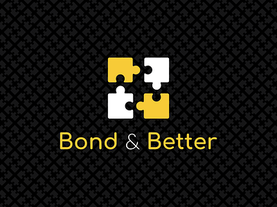 Bond & Better Logo branding dating app design flat icon illustration illustrator logo minimal typography vector