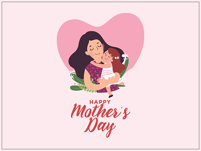 Mother s Day design flat illustration illustrator minimal mother mothersday typography vector