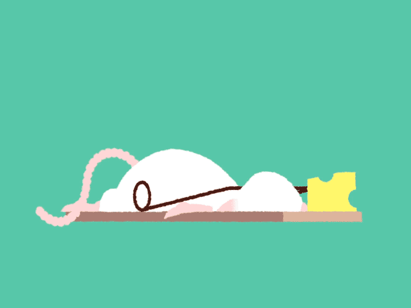 Dead Mouse illustration motion mouse