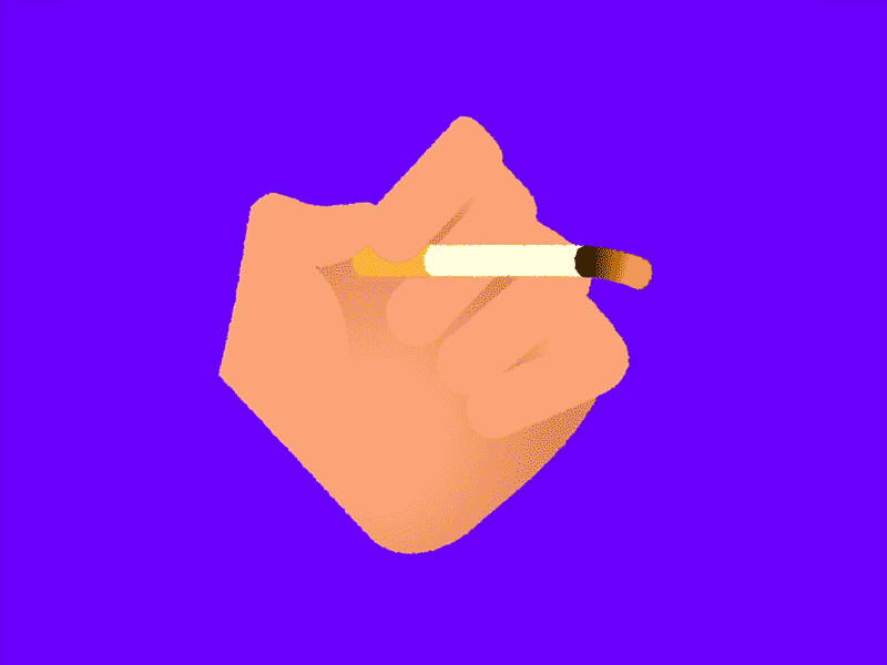 Dead hand hand illustration motion smoke