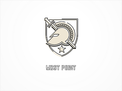 West Point logo line art