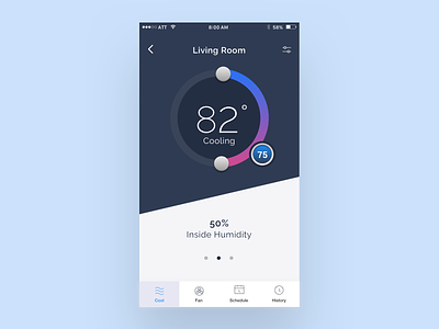 Home Monitoring Dashboard App Concept