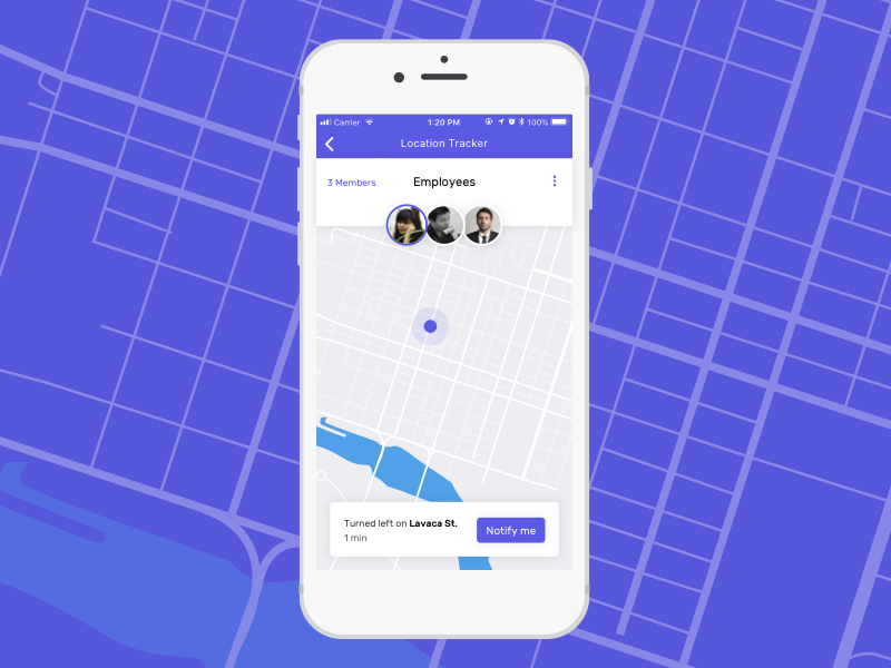 Location Tracker App Concept chuckmcquilkin location tracker location app map app maps map location locator app design ui
