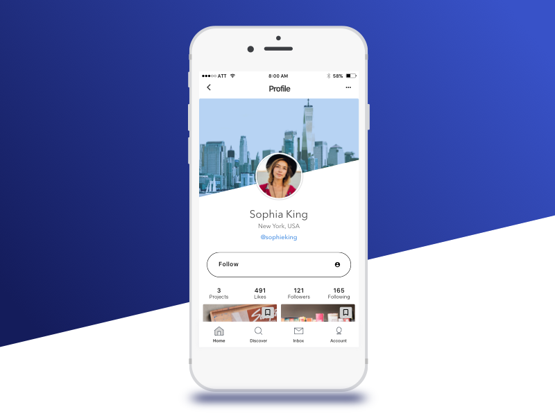 Mobile User Profile chuckmcquilkin user profile profile design profile page profile mobile app mobile app design mobile design mobile ui mobile app design ui chuckmcquilken