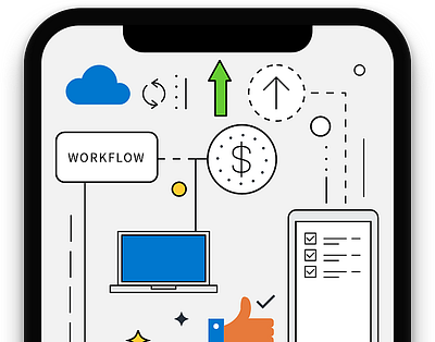 Work Flow Mobile App agency app austin austin designer austin texas chuckmcquilkin design designer illustration inmotion sluice ui ux workflow workflows