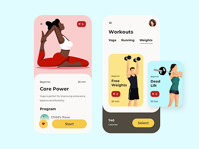 Workout of the Day app austin designer austin texas chuckmcquilkin design designer illustration logo ui ux