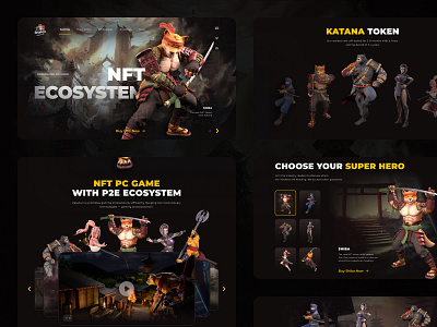NFT KatanaInu design design concept shots ui ux web