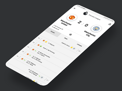 Footy app branding design football livescores ui ui design