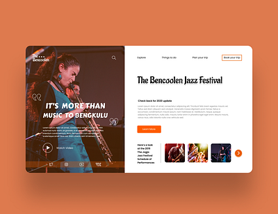 Music Festival Booking Web Design corona coronavirus design ecommerce festival illustration jazz music ui web webdesign