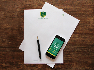 Summer Camp Letterhead + Mobile UI