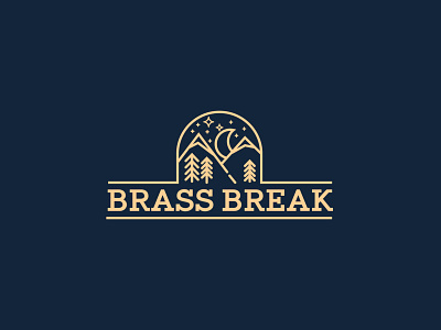 Brass break logo branding dailylogochallenge illustrations logo logodesign mountain vector