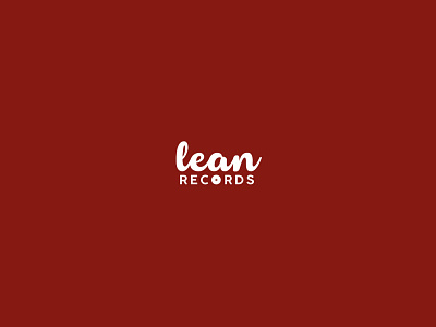 Lean Records Logo branding dailylogo dailylogochallenge illustration lean records lettering logo logodesign music