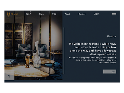 KHome - Online Store Web Design