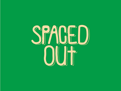 Spaced Out adobe graphic design hand drawn handlettering illustration out space spaced typographic typography vector words