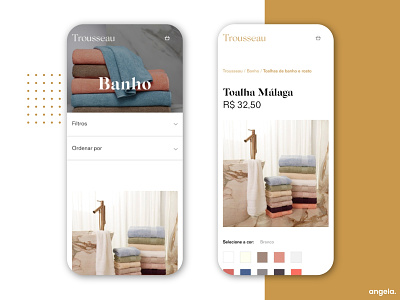Trousseau Redesign Mobile app design