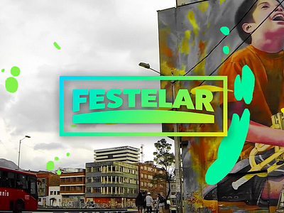 FESTELAR Bogotá - Title #1 festelar gradient music music festival title typography