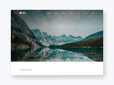 Zeze Viagens - Travel Agency website agency branding flight landing page paradise ticket travel traveling trip ui ux website