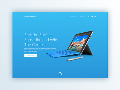 SoftwareKeep Contest banner header landing page mobile web