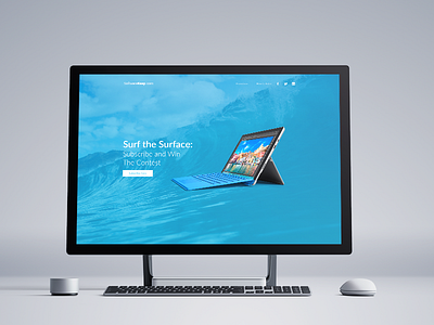 SoftwareKeep Landing Page Contest contest landing page microsoft surface ui ux web windows