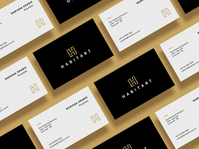 Habitart - Branding architechture brand branding design identity logo stationary typography