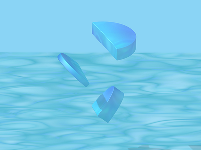 Float 3d abstract spline