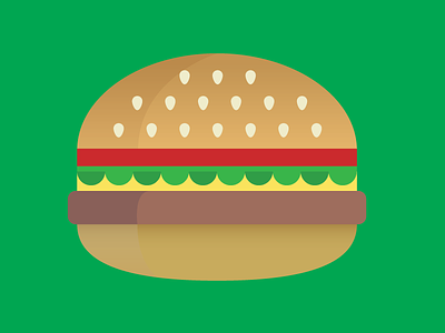 Burger burger food illustration