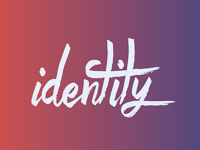 Identity Logotype brush hand lettering identity lettering logotype script word mark