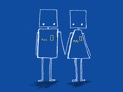 Robot Love holding hands love okcupid robots