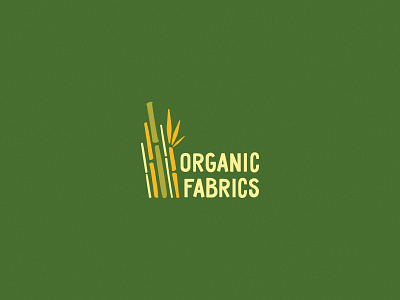 Logotype: Organic Fabrics bamboo branding design logo logodesign logotype organic typography