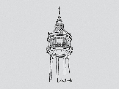 Sketch: Lokstedt water tower