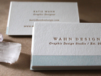 Wahn Design Business cards business cards hoban press letterpress wahn design