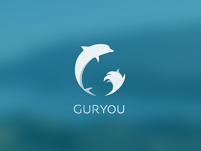 Guryou logo on blue