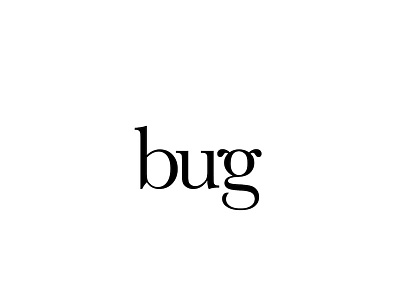 Bug. animal baskerville bug design image insect line logo mark word word as image