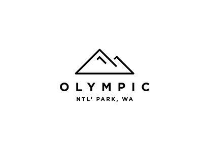 Olympic National Park Branding brand branding design gotham icon illustration logo mark mountain typography