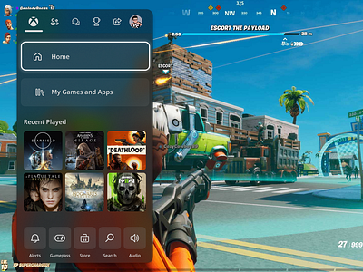 Xbox Guide UI
