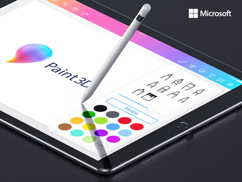 Paint 3d for iPad by Denes Junior on Dribbble
